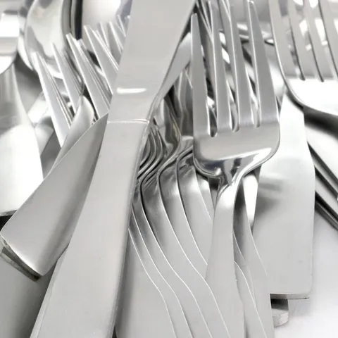 Abbeville 61-Piece Flatware Set with Wire Caddy (Service for 12)
