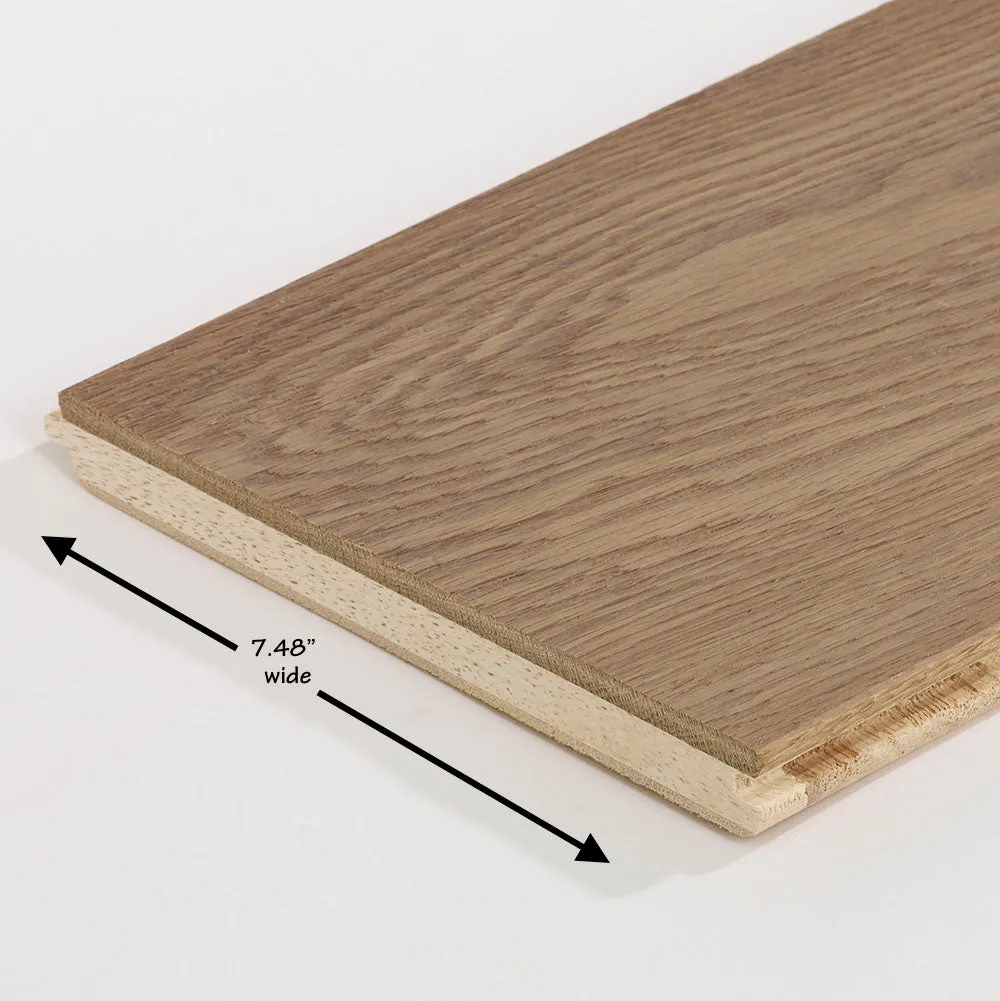 Solidfloor Originals K2 Oak 5/8-in T x 7-1/2-in W Handscraped Engineered Hardwood Flooring ( 23.306-sq ft / Carton ), photo 5 of 5