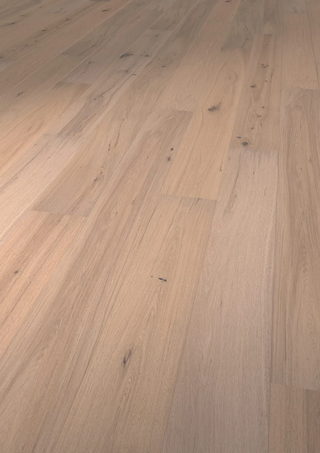 Solidfloor Originals Arctic Oak 5/8-in T x 7-1/2-in W Handscraped Engineered Hardwood Flooring ( 31.074-sq ft / Carton ), photo 6 of 7