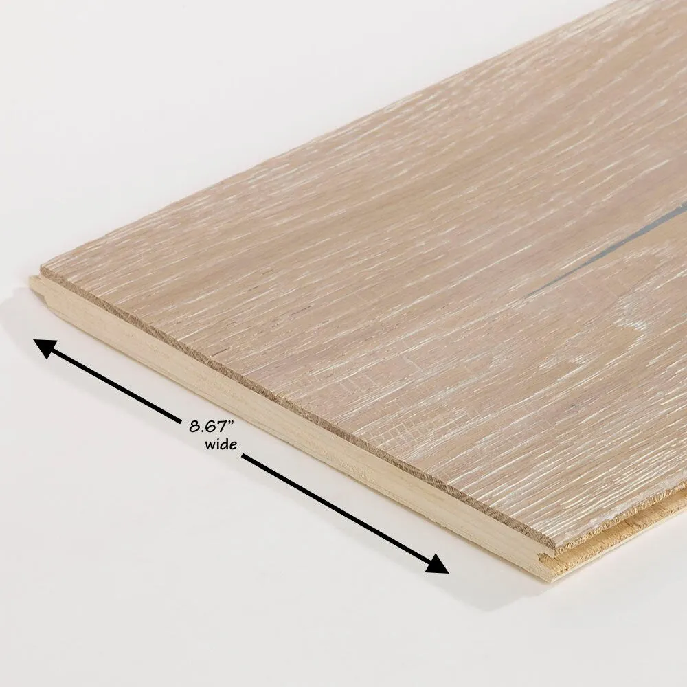 Solidfloor Originals Caucasus Oak 5/8-in T x 8-21/32-in W Handscraped Engineered Hardwood Flooring ( 20.831-sq ft / Carton ), photo 5 of 7