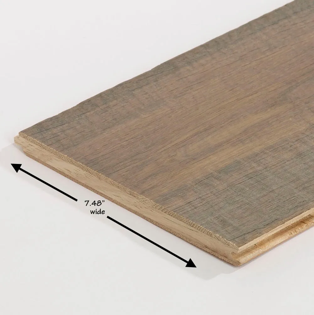 Solidfloor Originals Vermont Oak 5/8-in T x 7-1/2-in W Distressed Engineered Hardwood Flooring ( 23.306-sq ft / Carton ), photo 7 of 8
