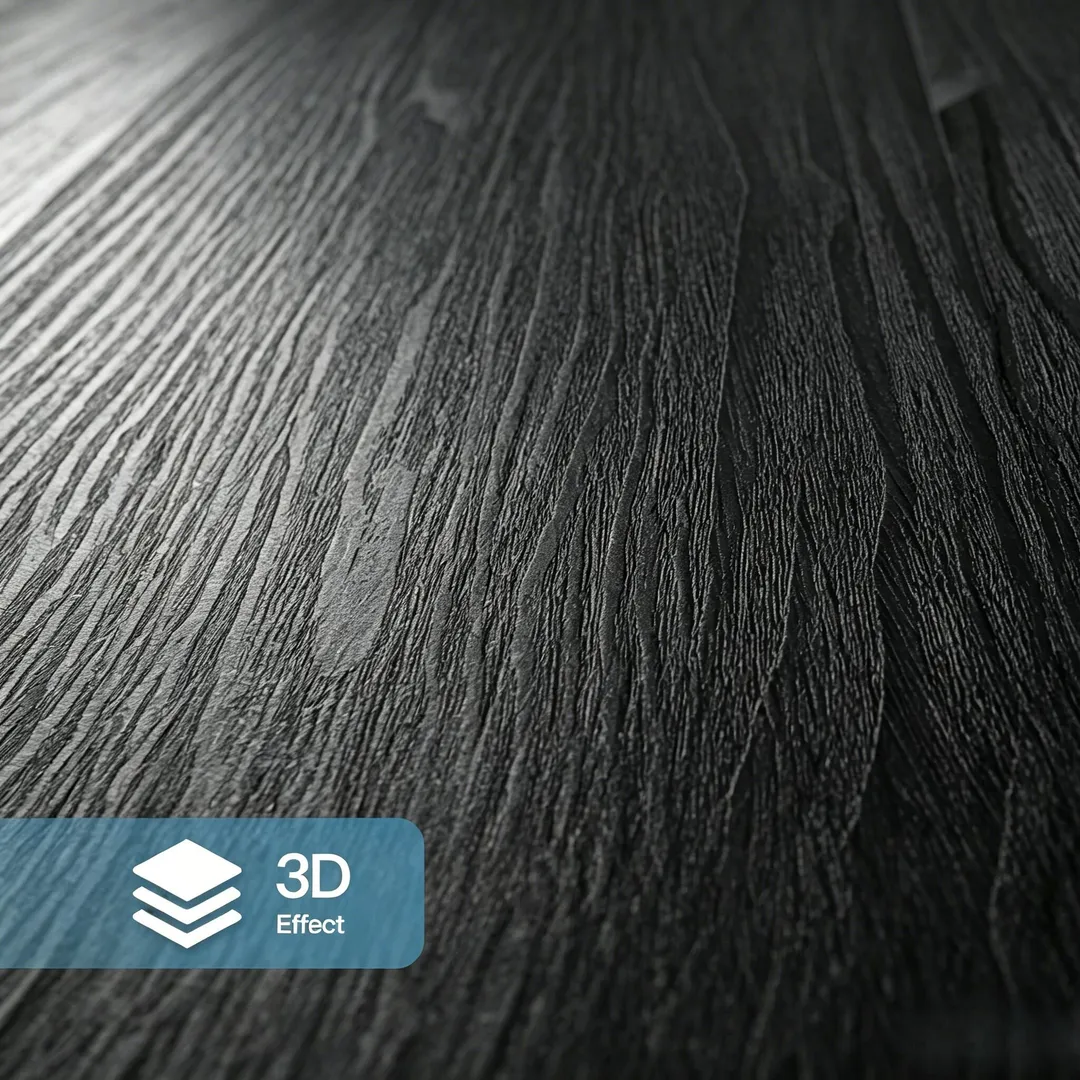 Art3d Wood-look Black 12-mil x 6-in W x 36-in L Waterproof Peel and Stick Luxury Vinyl Plank Flooring ( 54-sq ft Per Carton ), photo 6 of 6