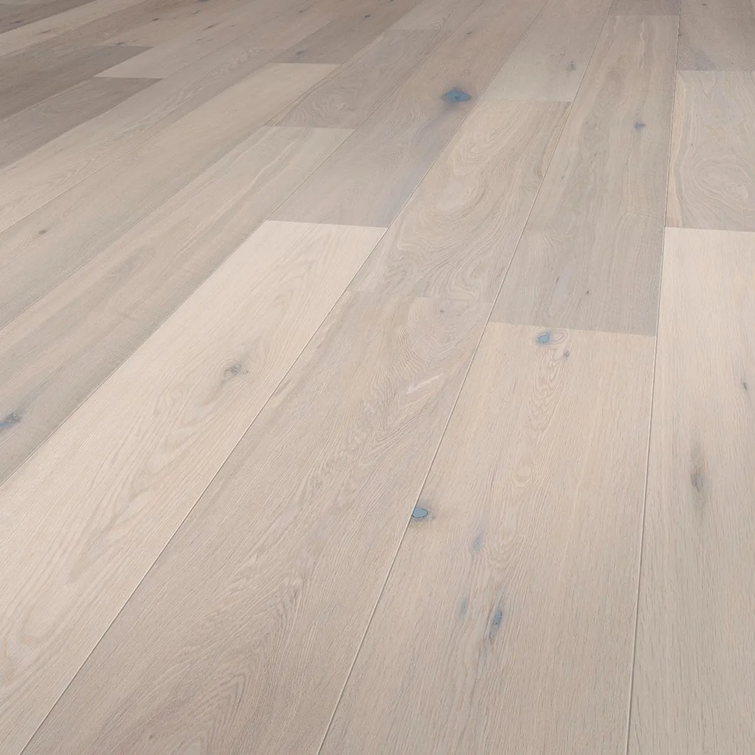 Solidfloor Glaciers Smoked White Oak 9/16-in T x 7-1/2-in W Wirebrushed Engineered Hardwood Flooring ( 31.08-sq ft / Carton ), photo 3 of 3