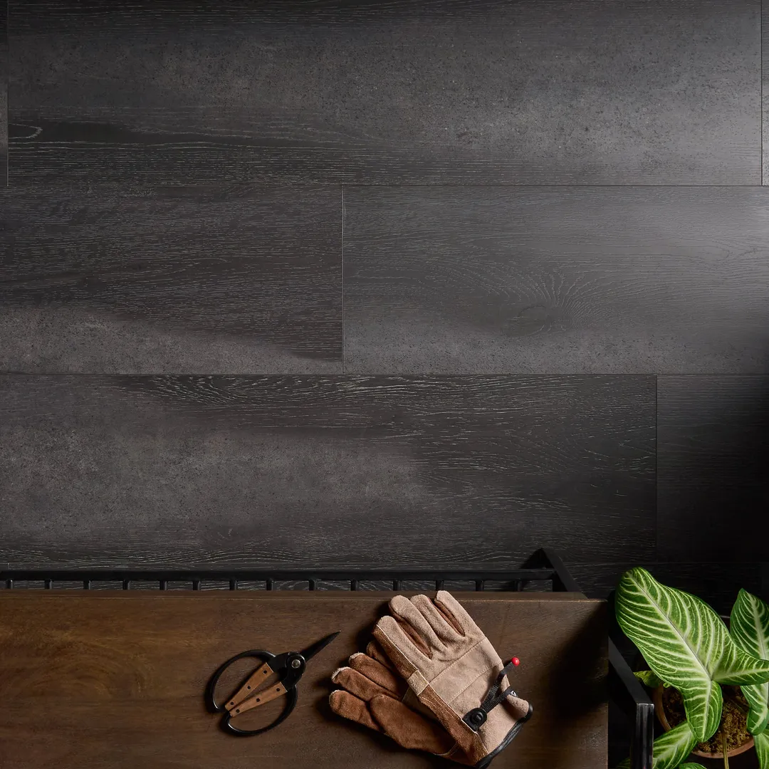 Artmore Tile Oaklyn 6-mil 12-in W x 40-in L Interlocking Vinyl Tile, photo 6 of 16