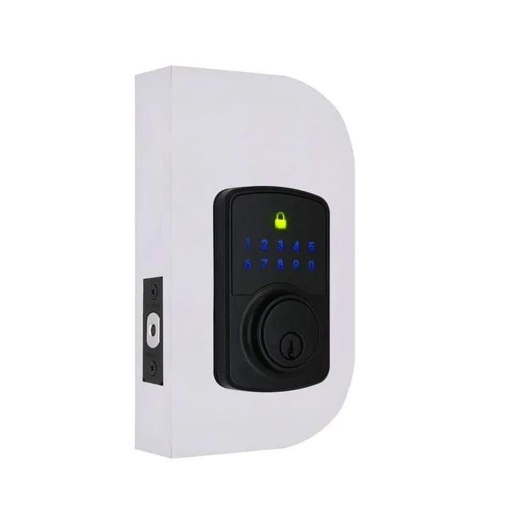 Defiant Square Compact Hubspace Matte Black Electronic Single Cylinder Deadbolt, photo 11 of 11