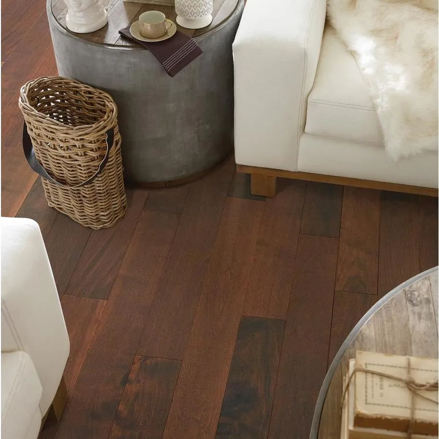 natural floors 5-in Montane Walnut Walnut Smooth/Traditional Engineered Hardwood Flooring (26.26-sq ft), photo 2 of 3