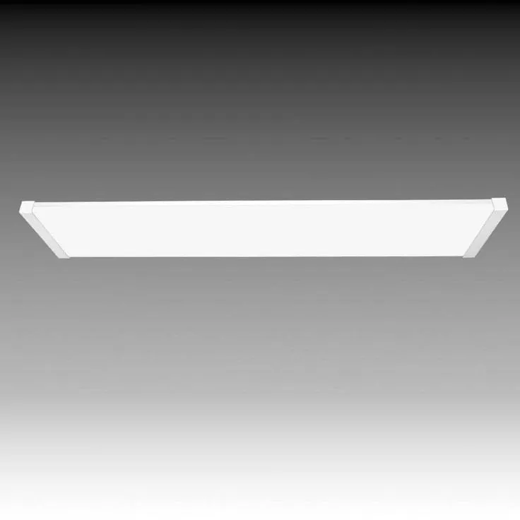 Commercial Electric 48 in. x 10 in. 4200 Lumens White End Caps Integrated LED Panel Light Selectable CCT Kitchen Lighting, photo 4 of 11