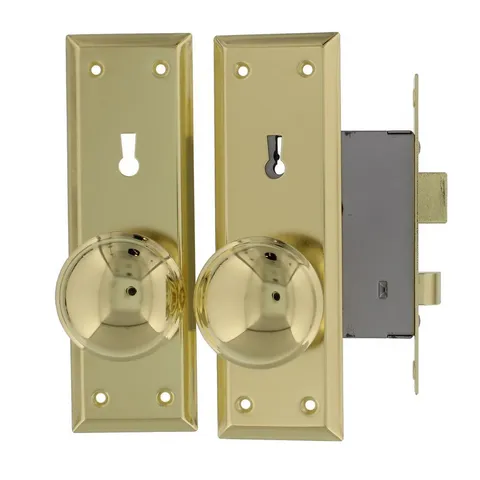 Brass Old Time Mortise Lock with Skeleton Key Replaces Most Mortise Interior Locks from Early 1900s