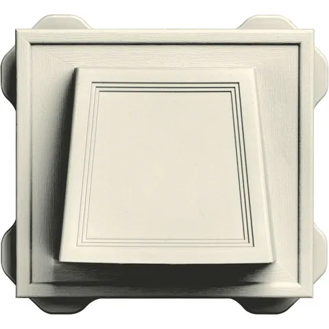 6.6875 × 7.375 in Hooded Siding Vent in Linen