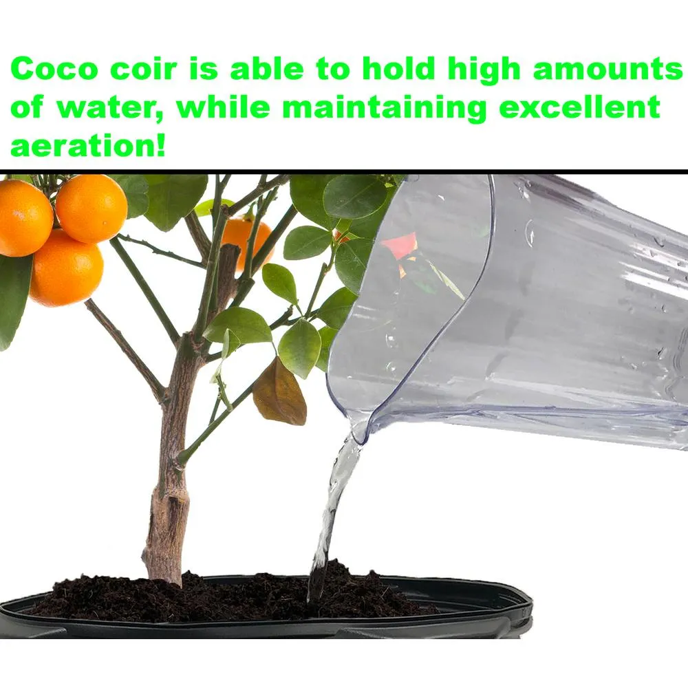 Viagrow 1.4 lbs. Premium Soilless Coconut Coir Brick Grow Media (12-Pack), photo 5 of 9