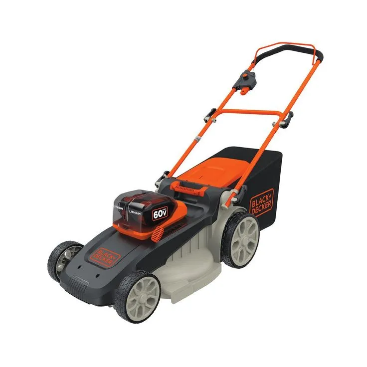 BLACK+DECKER 20 in. 60V Lithium Ion Cordless Walk Behind Push Mower with (2) 2.5Ah Batteries and Charger Included, photo 5 of 12