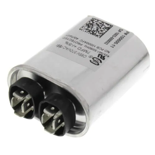 Lennox 83W77 7 MFD Oval Dual Capacitor (370V), photo 2 of 3