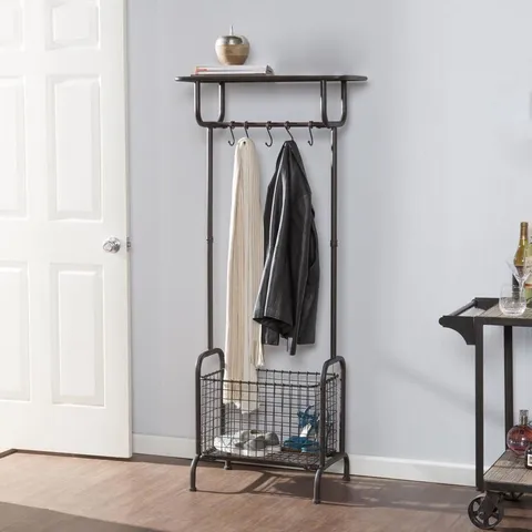 Rengo Brown 5-Hook Coat Stand