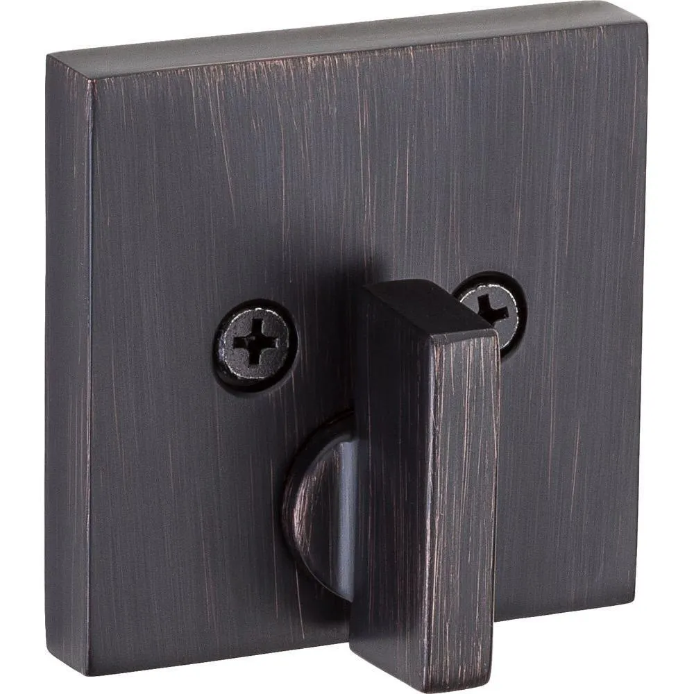 Kwikset Downtown Venetian Bronze Single Cylinder Deadbolt featuring SmartKey Security with Microban Antimicrobial Technology, photo 2 of 2