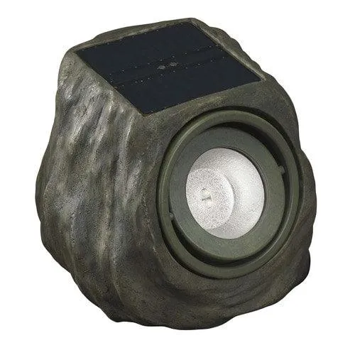 Portfolio 30-Lumen Grey Solar LED Landscape Flood Light, photo 4 of 12
