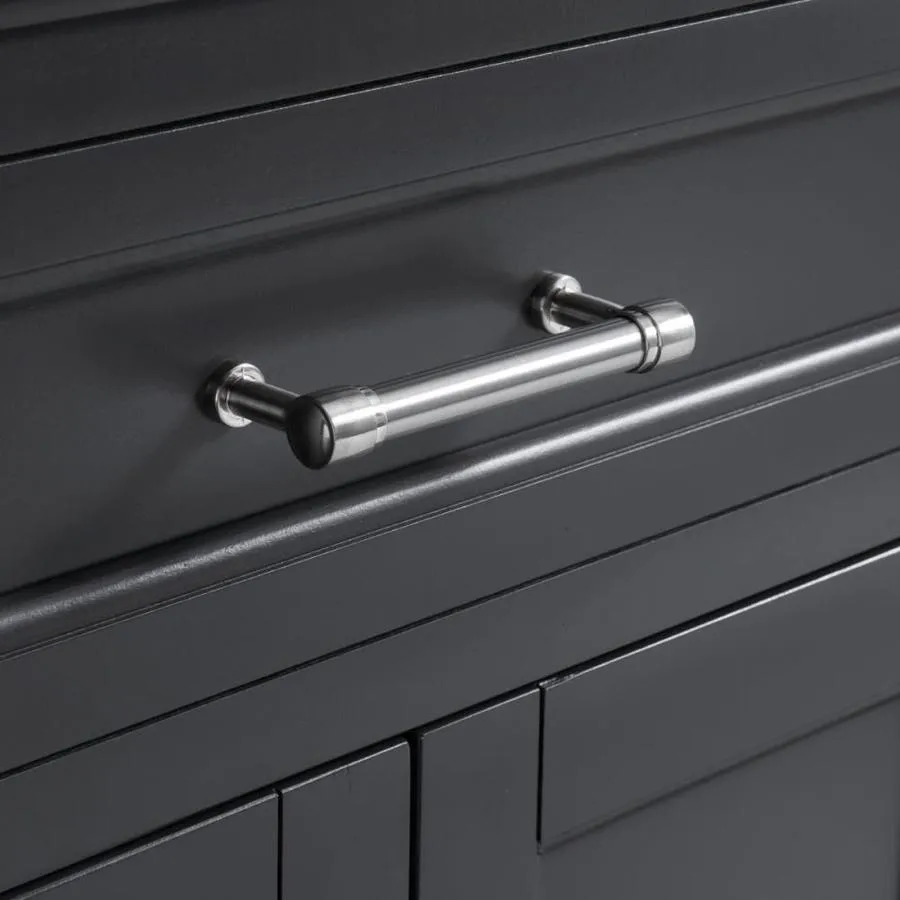 allen + roth Roveland 48-in Dark Gray Single Sink Bathroom Vanity with Dark Gray Engineered Stone Top, photo 5 of 11