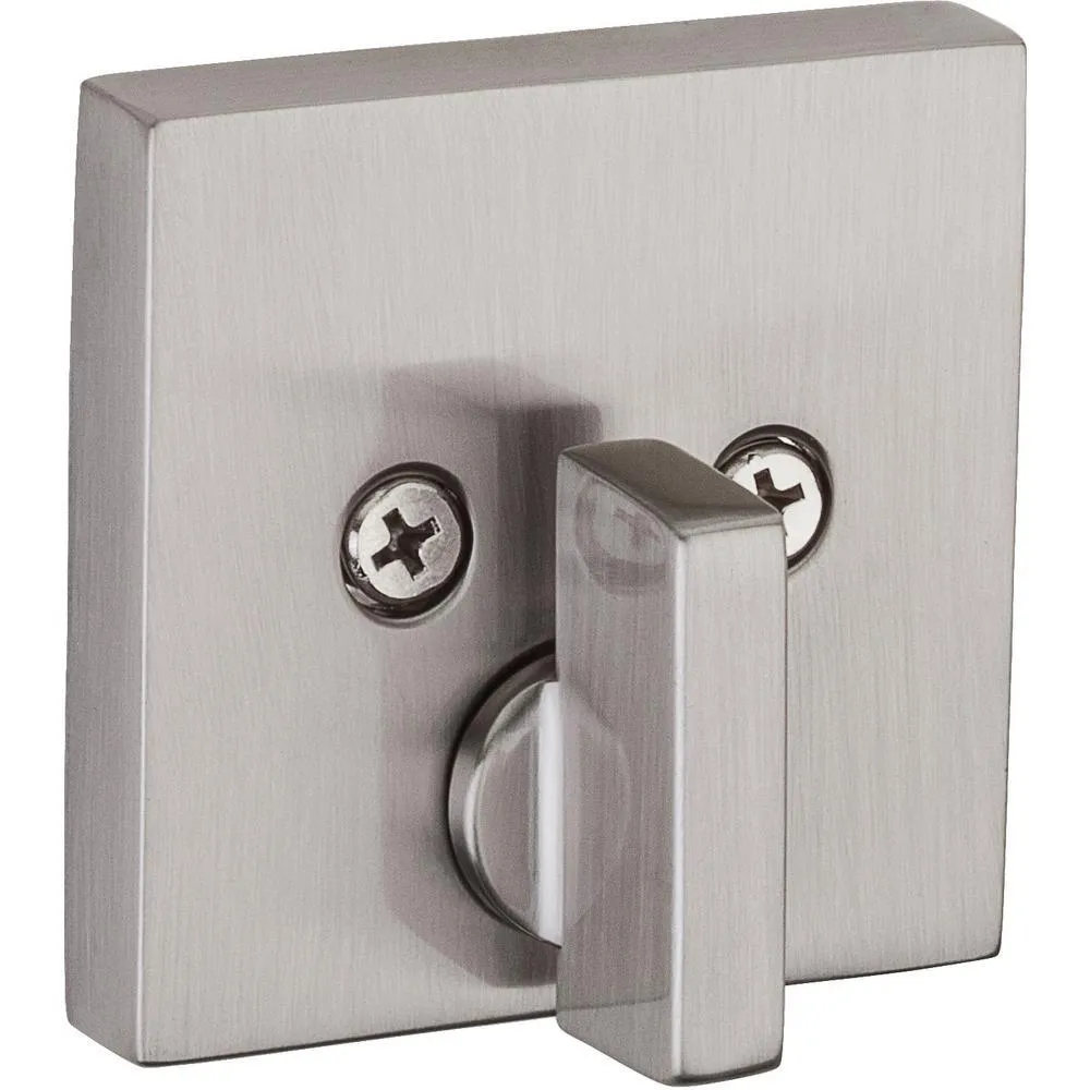 Kwikset Downtown Satin Nickel Single Cylinder Deadbolt featuring SmartKey Security with Microban Antimicrobial Technology, photo 2 of 4