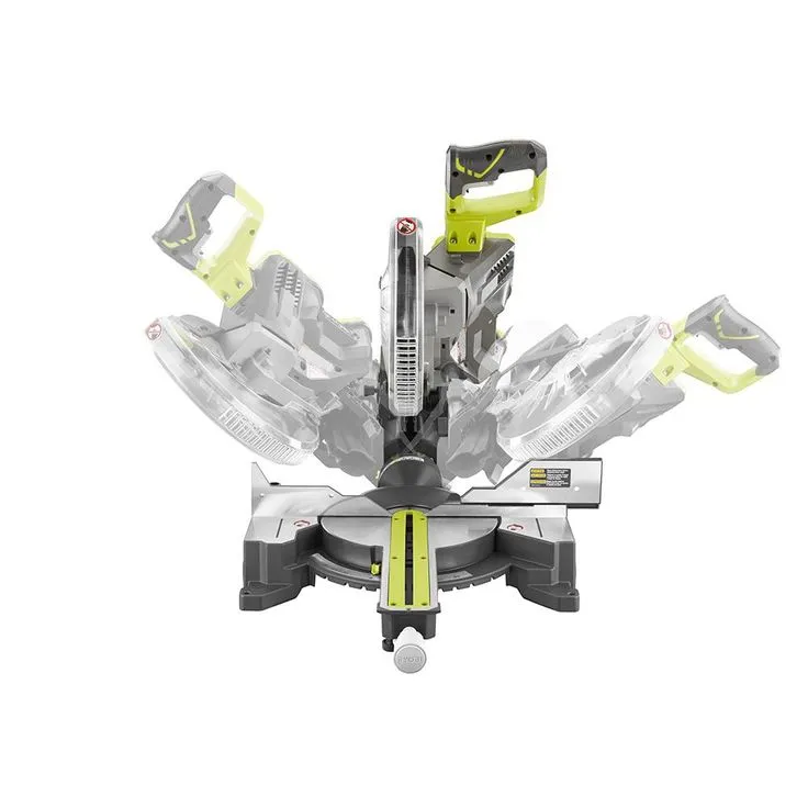 RYOBI 18-Volt ONE+ONE Cordless Brushless 10 in. Dual Bevel Sliding Miter Saw with 2.0 Ah Battery and Charger Kit, photo 3 of 9