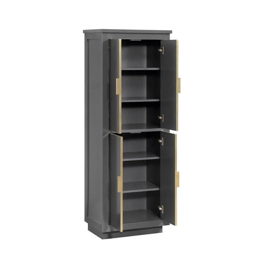 Avanity Allie/Austen 24-in W x 65-in H x 16-in D Twilight Gray Birch Freestanding Linen Cabinet, photo 2 of 13