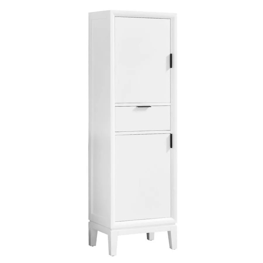 Avanity Emma 20-in W x 65-in H x 15-in D Dove Gray Plywood Freestanding Linen Cabinet, photo 5 of 9