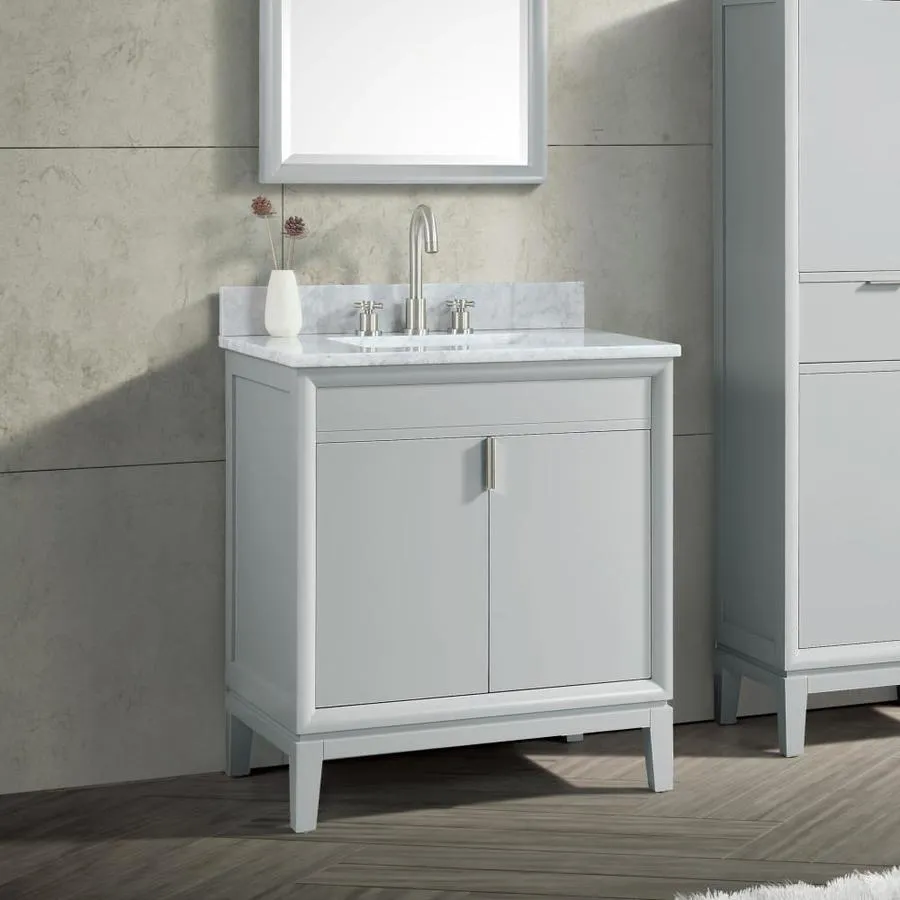 Avanity Emma 30-in Dove Gray Bathroom Vanity Cabinet, photo 3 of 14