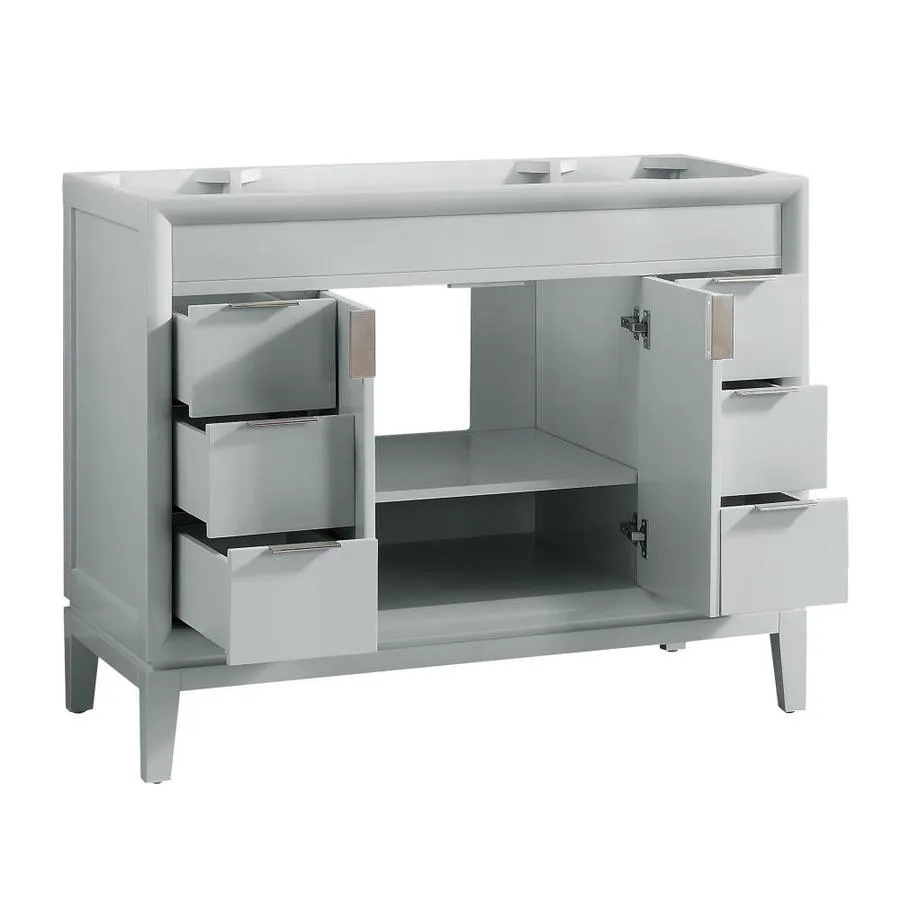 Avanity Emma 42-in Dove Gray Bathroom Vanity Cabinet, photo 2 of 14