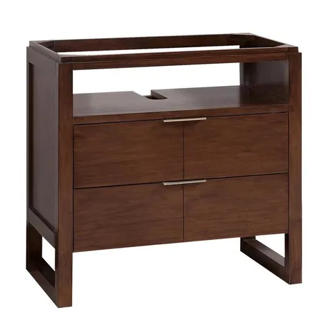 Giselle 33-in Natural Walnut Vanity Base Cabinet