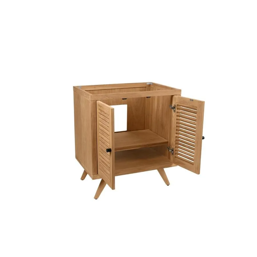 Avanity Harper 30-in Natural Teak Bathroom Vanity Cabinet, photo 2 of 12