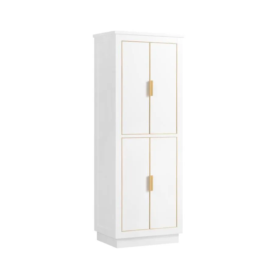 Avanity Allie/Austen 24-in W x 65-in H x 16-in D Twilight Gray Birch Freestanding Linen Cabinet, photo 5 of 13