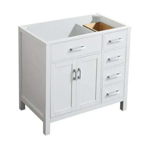 Hampton 36-in White Bathroom Vanity Cabinet