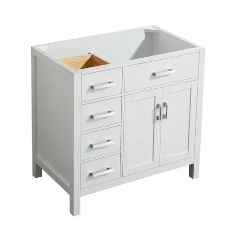 Hampton 36-in White Bathroom Vanity Cabinet