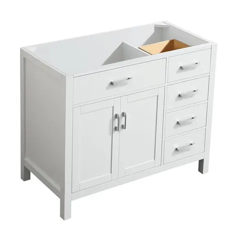 Hampton 42-in White Bathroom Vanity Cabinet