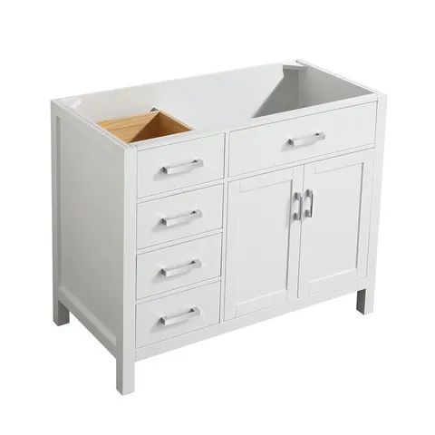 Hampton 42-in White Bathroom Vanity Cabinet