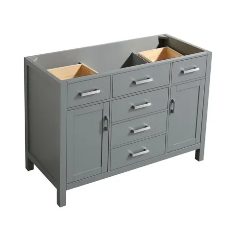 Hampton 48-in Gray Bathroom Vanity Cabinet