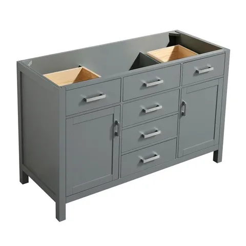 Hampton 54-in Gray Bathroom Vanity Cabinet