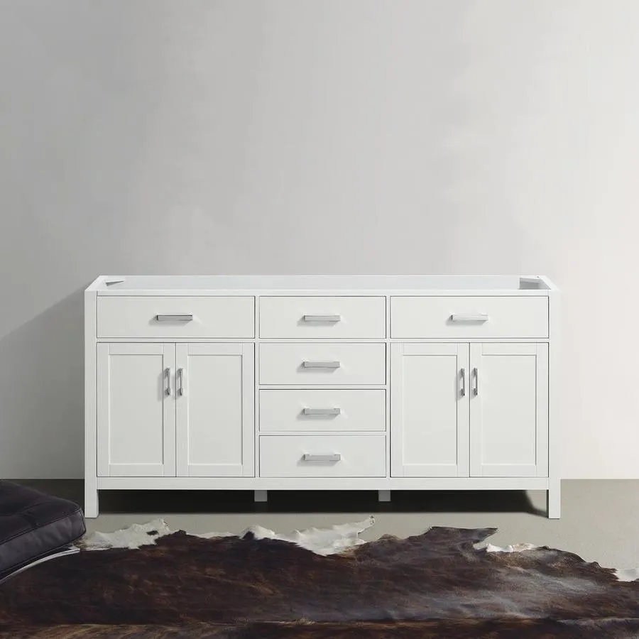 Beaumont Decor Hampton 72-in White Bathroom Vanity Cabinet, photo 3 of 4