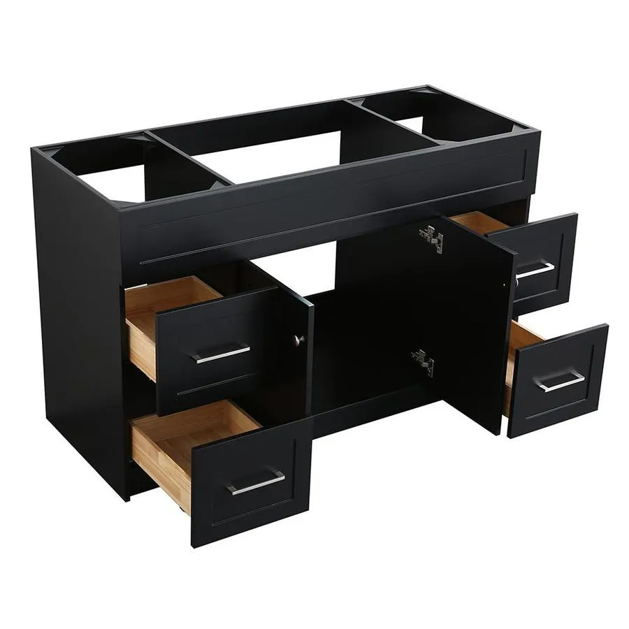 ARIEL Hamlet 54-in Black Bathroom Vanity Cabinet, photo 3 of 9