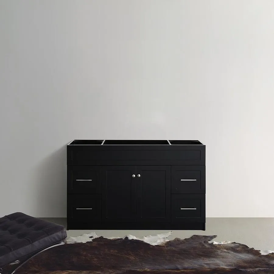 ARIEL Hamlet 54-in Black Bathroom Vanity Cabinet, photo 4 of 9