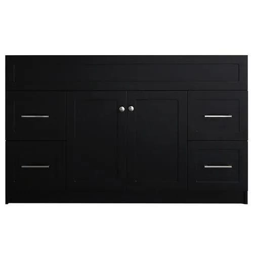 ARIEL Hamlet 54-in Black Bathroom Vanity Cabinet, photo 5 of 9