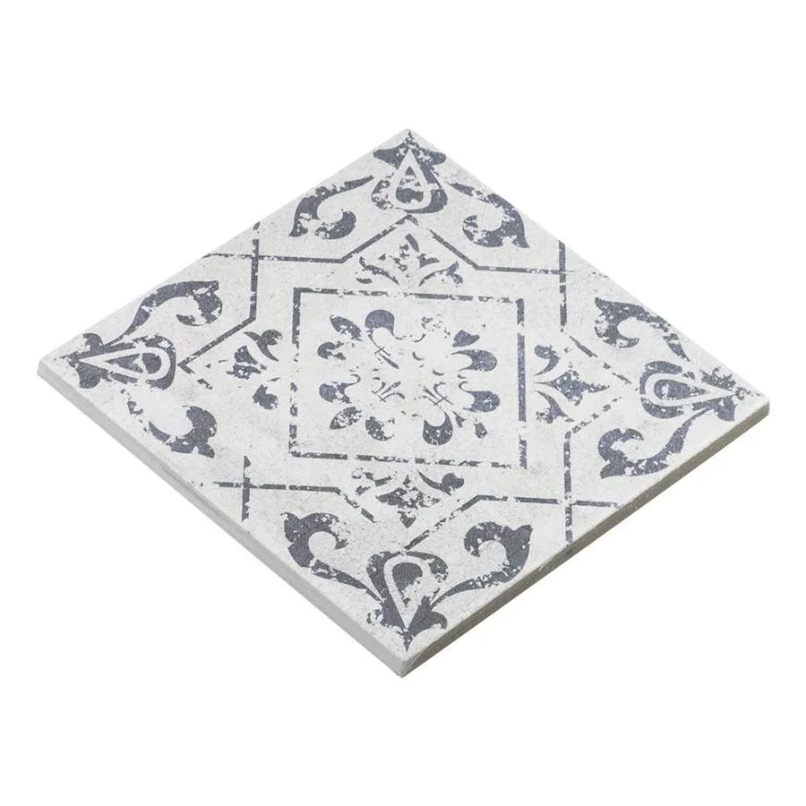 Elida Ceramica Lolita Deco Squares 6-in x 6-in Matte Porcelain Encaustic Floor & Wall Tile, photo 4 of 12