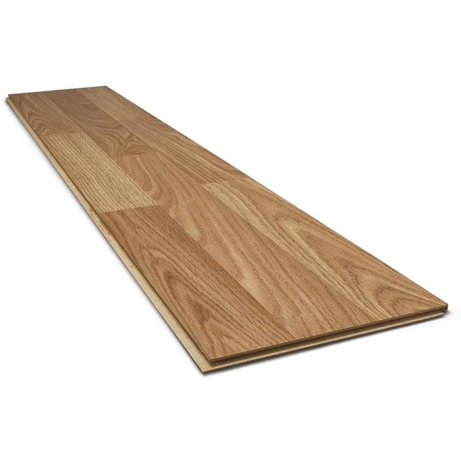 Style Selections Natural Oak 8.05-in W x 47.63-in L Smooth Wood Plank Laminate Flooring, photo 5 of 9