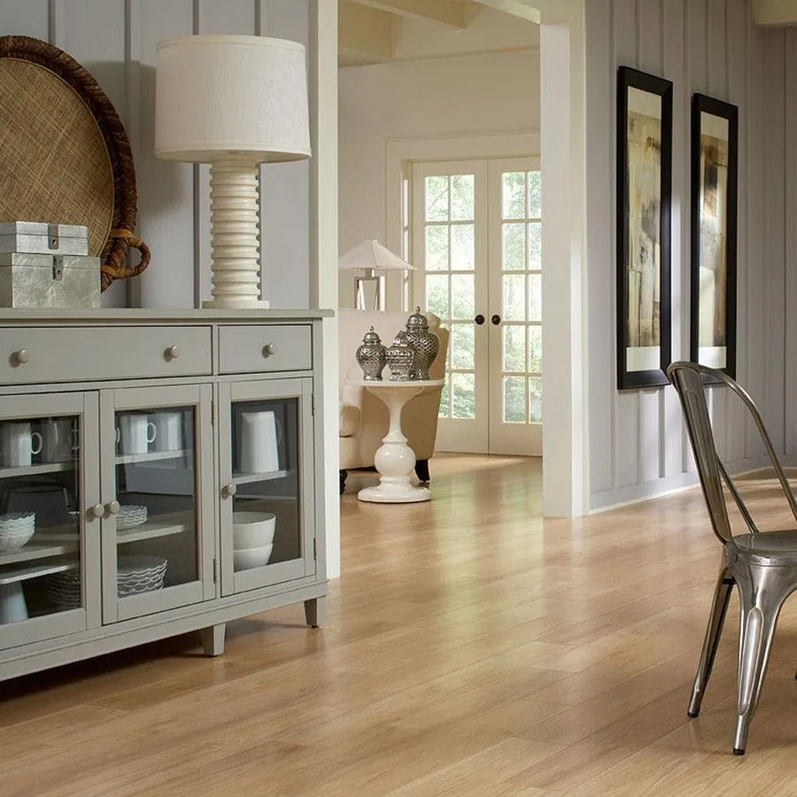 allen + roth Golden Butterscotch 5.98-in W Embossed Wood Plank Laminate Flooring, photo 3 of 9