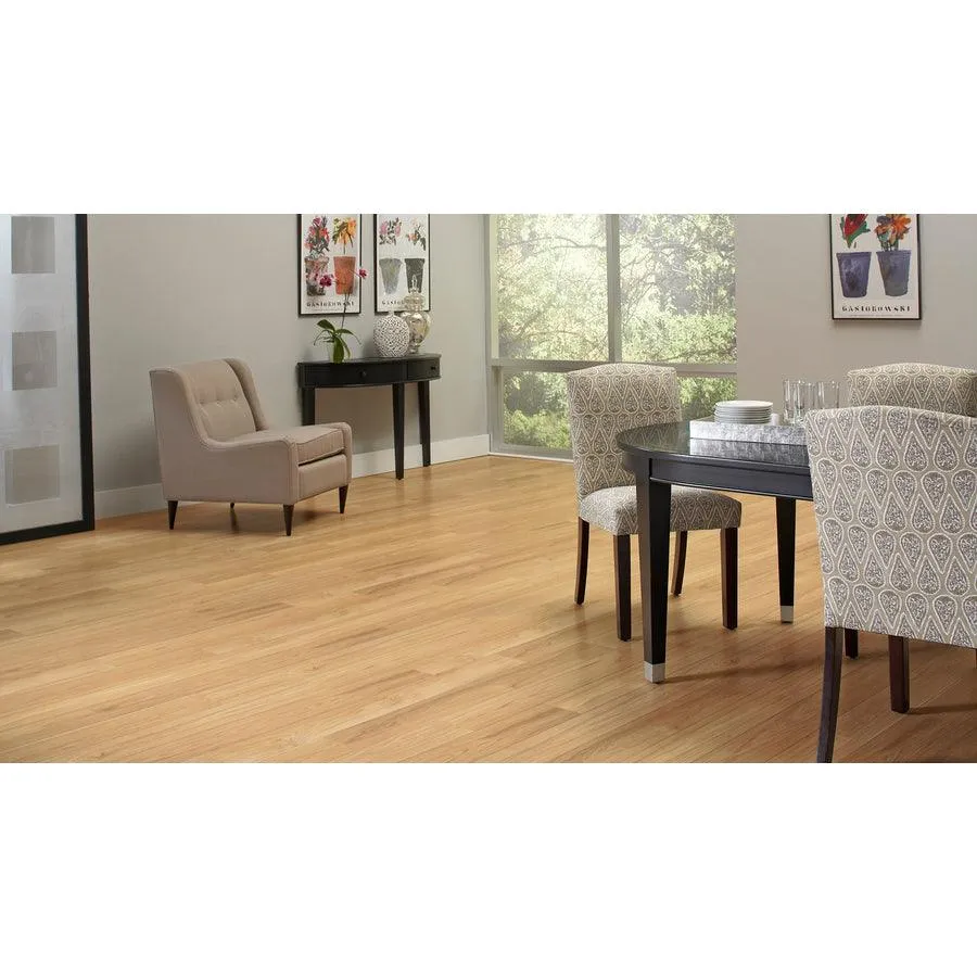 allen + roth Golden Butterscotch 5.98-in W Embossed Wood Plank Laminate Flooring, photo 5 of 9