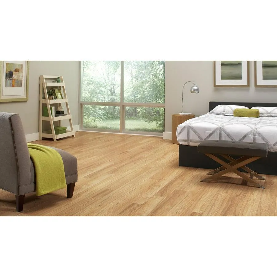 allen + roth Golden Butterscotch 5.98-in W Embossed Wood Plank Laminate Flooring, photo 6 of 9
