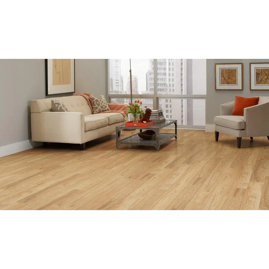 allen + roth Golden Butterscotch 5.98-in W Embossed Wood Plank Laminate Flooring, photo 8 of 9