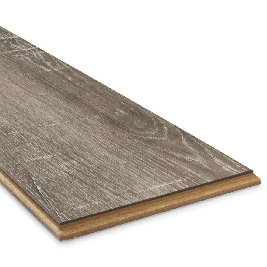 allen + roth Park Lodge Oak 6.14-in W x 47.63-in L Embossed Wood Plank Laminate Flooring, photo 6 of 9