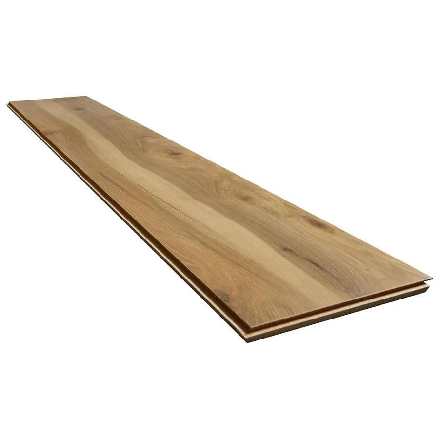 Style Selections Lawrenceville Hickory 8.03-in W x 47.63-in L Smooth Wood Plank Laminate Flooring, photo 3 of 6