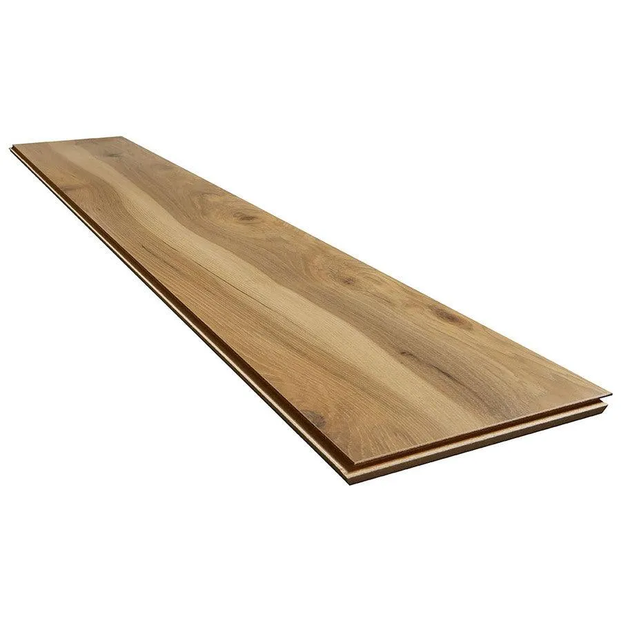 Style Selections Lawrenceville Hickory 8.03-in W x 47.63-in L Smooth Wood Plank Laminate Flooring, photo 5 of 6