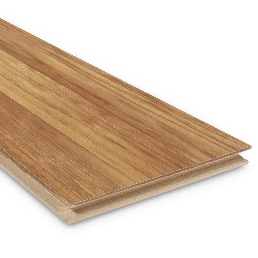 Style Selections Golden Oak 8.7-in W x 47.63-in L Embossed Wood Plank Laminate Flooring, photo 7 of 8