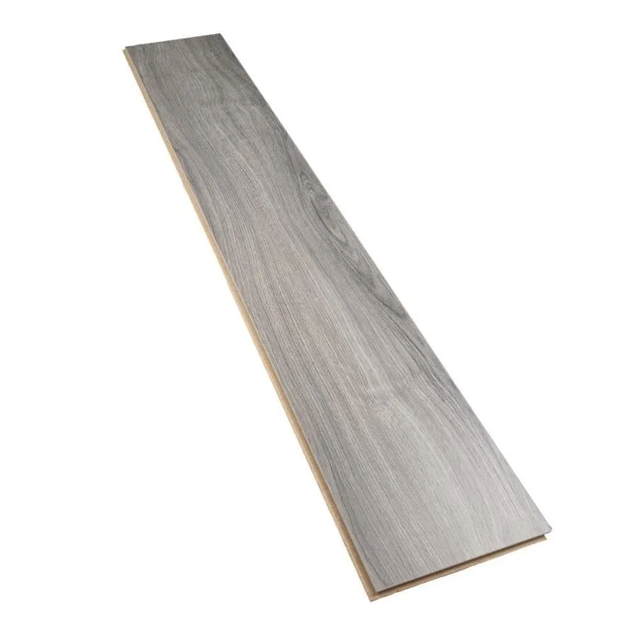 allen + roth Trafford Oak 8.03-in W x 47.63-in L Smooth Wood Plank Laminate Flooring, photo 4 of 7